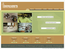 Tablet Screenshot of howardsoptical.com